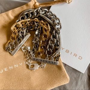 Jenny Bird • Silver & Gold Chain Bracelet